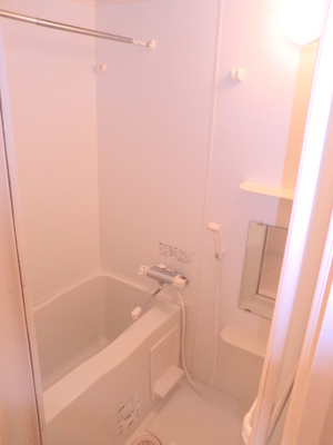 Bath. Spacious bathroom because there is no wash basin