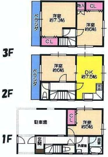 Floor plan. 32,900,000 yen, 4DK, Land area 49.8 sq m , Building area 78.97 sq m