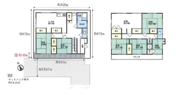 Compartment figure. Land price 20.8 million yen, Land area 93.58 sq m