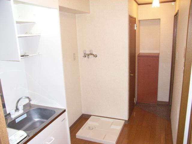 Other room space. Washing machine in the room ・ Entrance