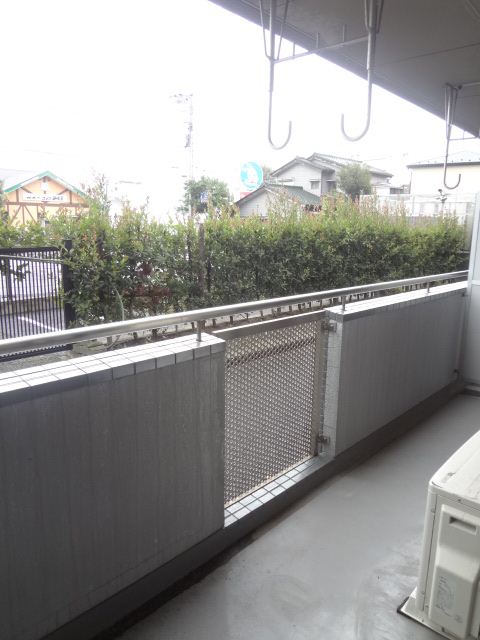 Balcony. Spacious veranda. Glance also not worried because in front of me there is a tree