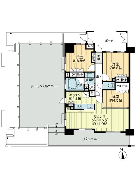 Floor plan. 3LDK, Price 40,800,000 yen, Occupied area 79.02 sq m , Balcony area 18.62 sq m   ※ Actual floor plan is, All it will be Western-style. Early January, It will replace the floor plan.