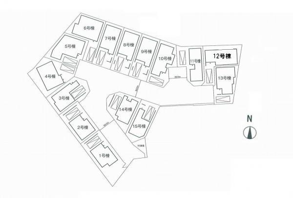 Floor plan. 39,800,000 yen, 3LDK, Land area 65.91 sq m , Building area 92.31 sq m ◎ all 15 buildings of the large subdivision!