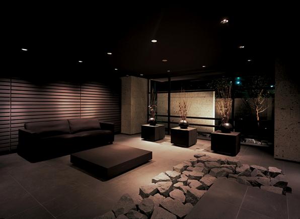 Entrance.  ☆ Louver tile ・ Entrance decorated with Oya is like a museum, Produce a space suitable word lust ☆