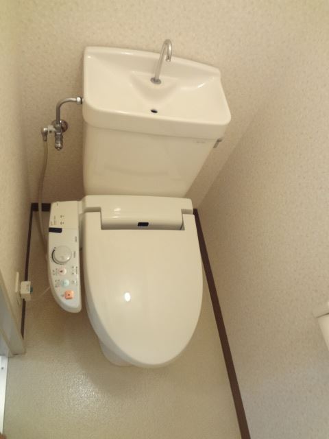 Toilet. Toilet with shower