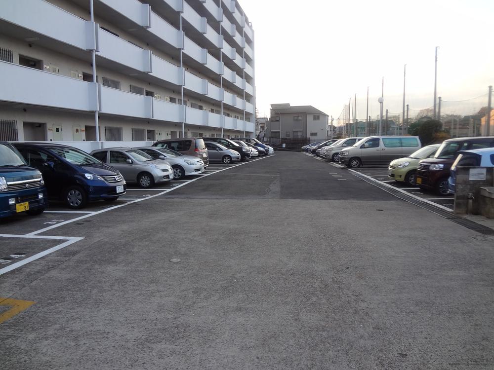 Parking lot. Common areas