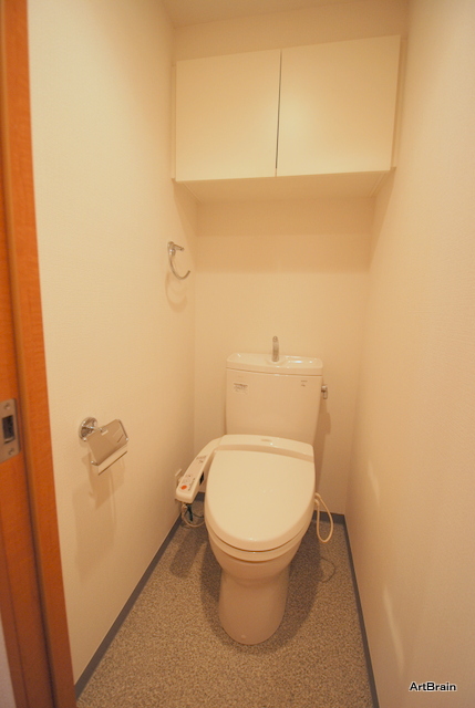 Toilet. Washlet specification! Toilet room (^_^) marked with a shelf / 