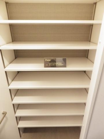 Entrance. Golf bag was also established a retractable shoe-in closet.