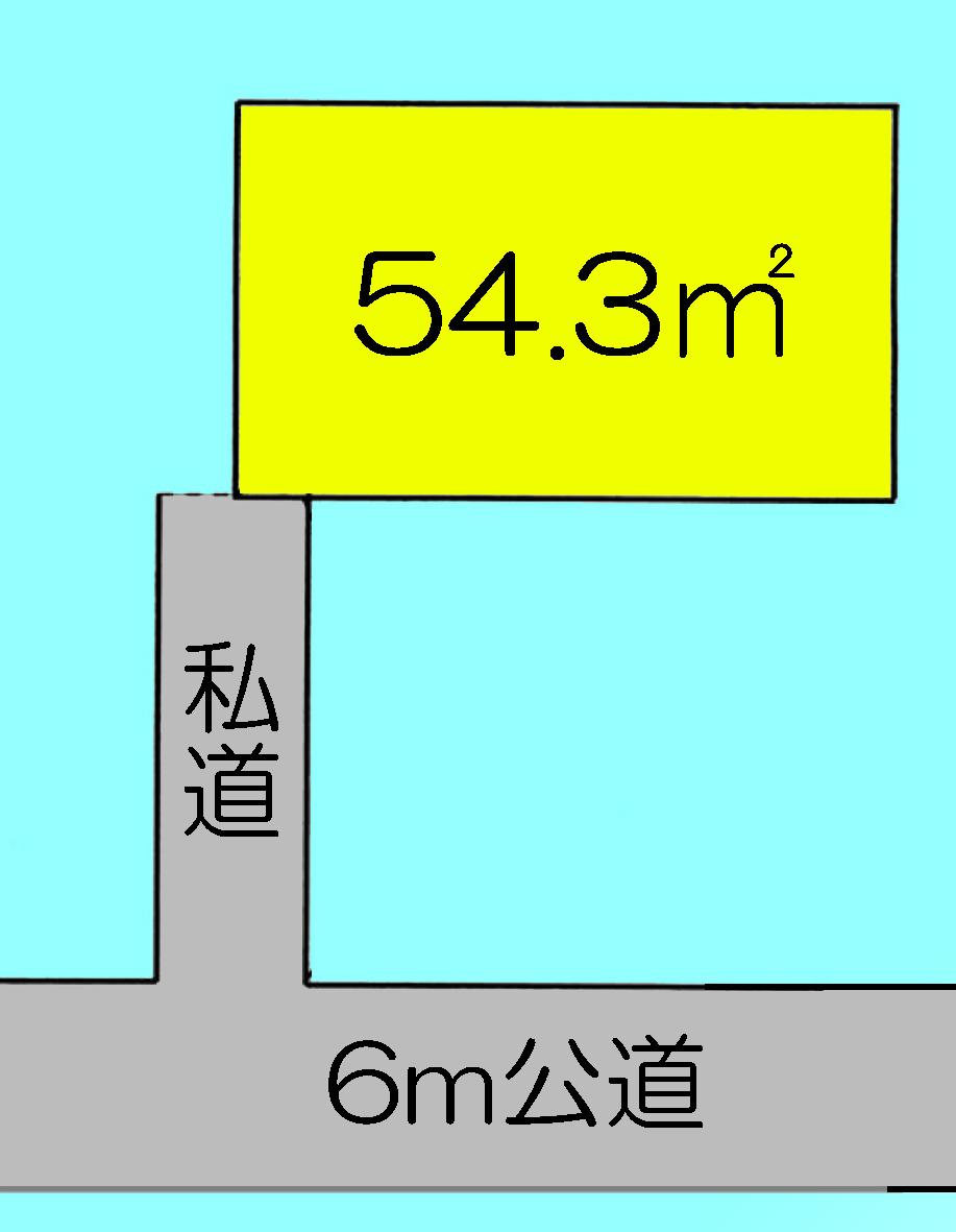 Compartment figure. Land price 12 million yen, Land area 54.3 sq m