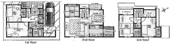 Floor plan. 53,800,000 yen, 5LDK, Land area 74.41 sq m , Building area 110.43 sq m