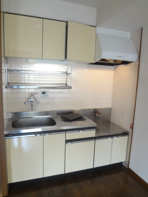 Kitchen. Two-burner stove installation Allowed spacious storage until the kitchen top lot