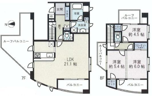 Floor plan. 3LDK, Price 39,800,000 yen, Occupied area 94.15 sq m