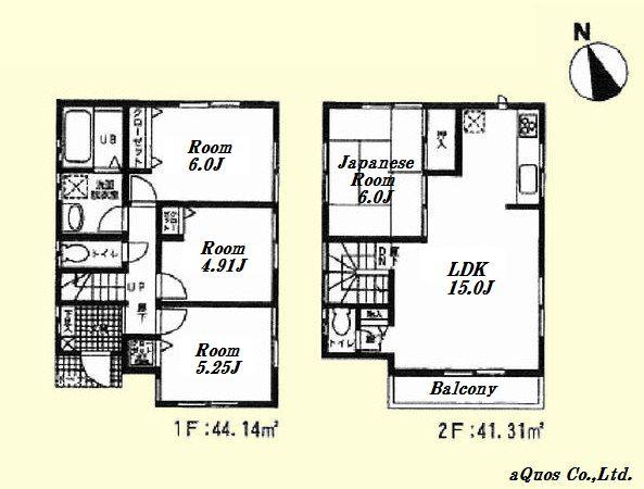 Floor plan. 37 million yen, 4LDK, Land area 92.95 sq m , Building area 85.45 sq m