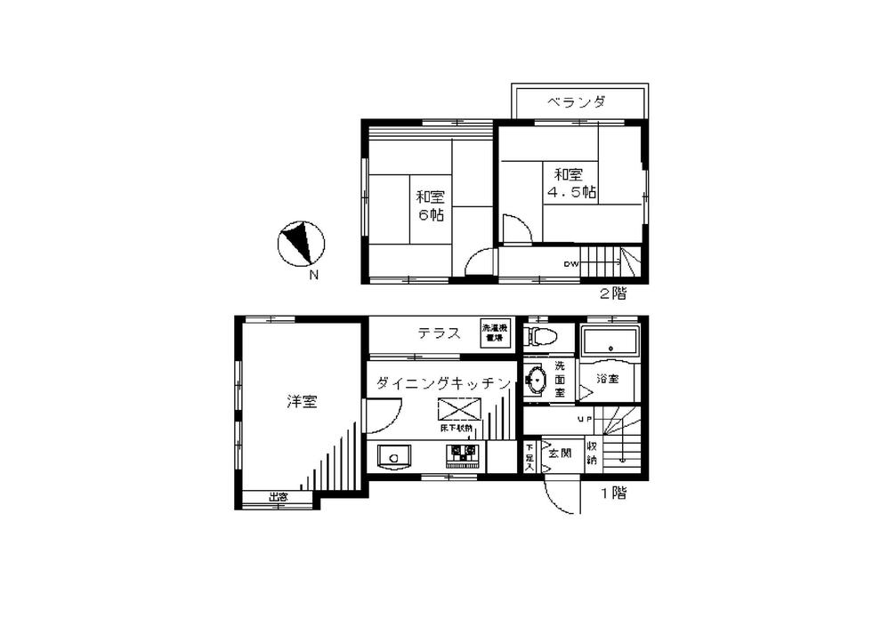 Floor plan. 9.9 million yen, 3DK, Land area 67.83 sq m , Building area 54.14 sq m