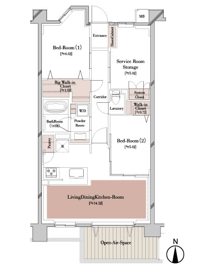 Floor: 3LDK + W, the occupied area: 70.26 sq m, Price: TBD