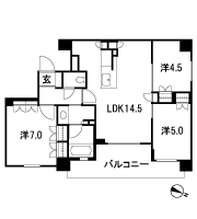 Floor: 3LDK, occupied area: 66.81 sq m, Price: TBD