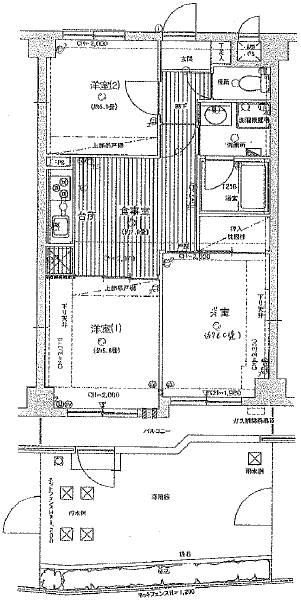 Floor plan. 3DK, Price 19,800,000 yen, Occupied area 50.18 sq m , Balcony area 5.17 sq m
