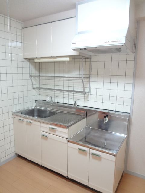 Kitchen. Two-burner stove can be installed spacious kitchen