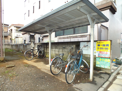 Parking lot. Bicycle-parking space