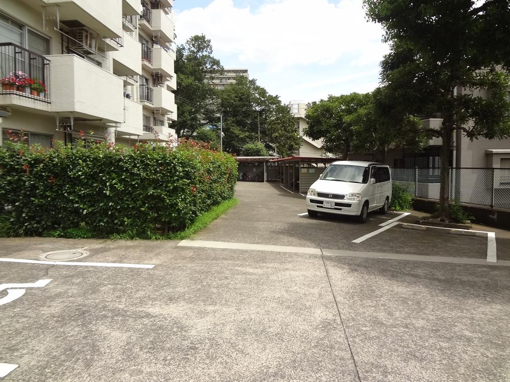 Parking lot. Common areas