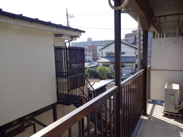 Balcony. Veranda portion is also sunny