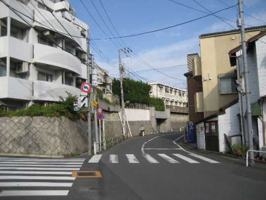 Local land photo. Frontal road