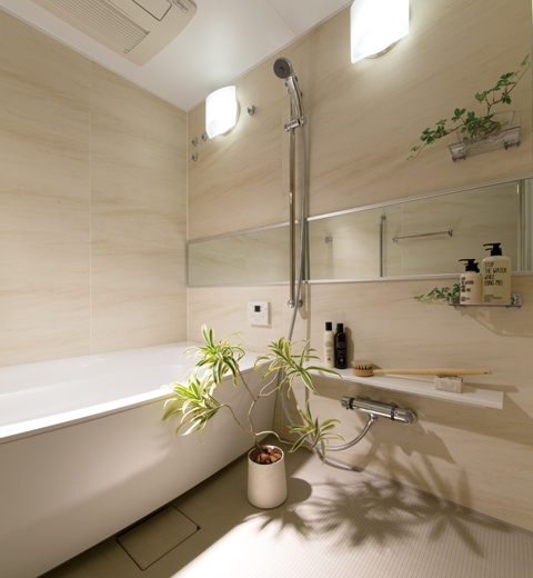 Bathing-wash room.  [Bathroom] Bathroom was standard equipped with a mist sauna, Keep always beautifully, Equipped with water around space with an awareness of cleanliness.