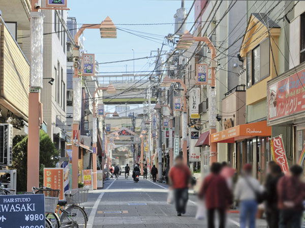 Surrounding environment. 遊座 Oyama shopping street (about 620m ・ An 8-minute walk)