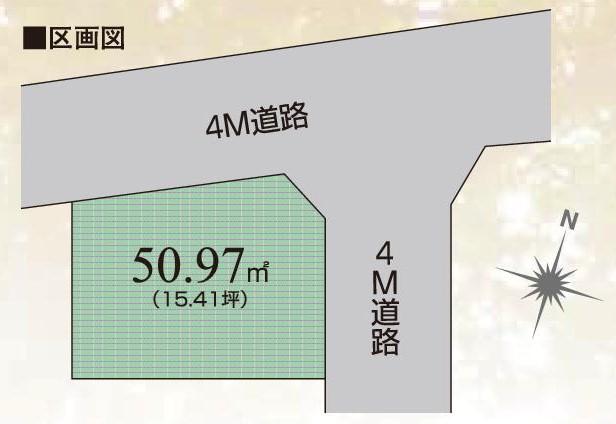 Compartment figure. 39,800,000 yen, 3LDK, Land area 50.97 sq m , Building area 90.71 sq m northeast corner lot