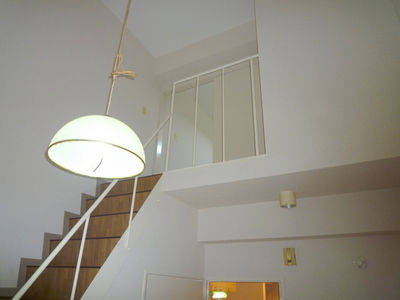 Living and room. Private stairs