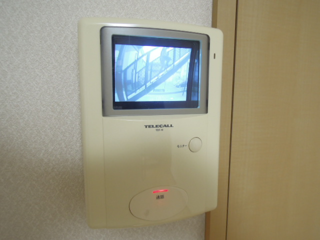 Security. TV monitor Hong of peace of mind at the time of visitor