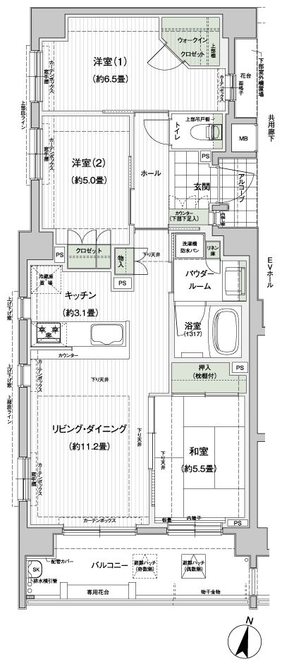 Floor: 3LDK, occupied area: 70.28 sq m, Price: TBD