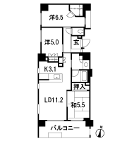 Floor: 3LDK, occupied area: 70.28 sq m, Price: 44,680,000 yen, now on sale
