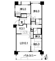 Floor: 3LDK, occupied area: 66.26 sq m, Price: 40,480,000 yen, now on sale