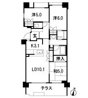 Floor: 3LDK, occupied area: 66.26 sq m, Price: TBD