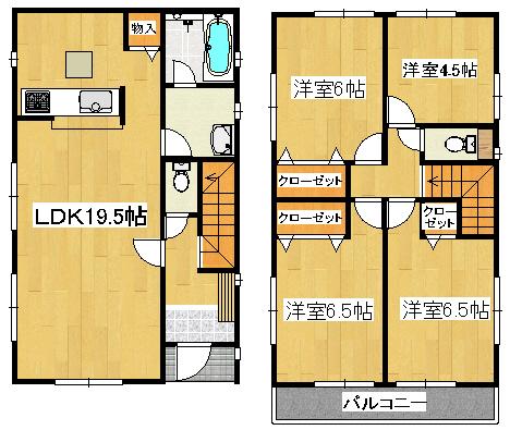 Floor plan. (10 Building), Price 35,800,000 yen, 4LDK, Land area 107.08 sq m , Building area 94.77 sq m
