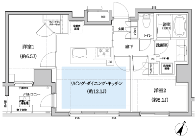 Floor: 2LDK, occupied area: 53.55 sq m, Price: 29,700,000 yen ・ 29,800,000 yen, now on sale