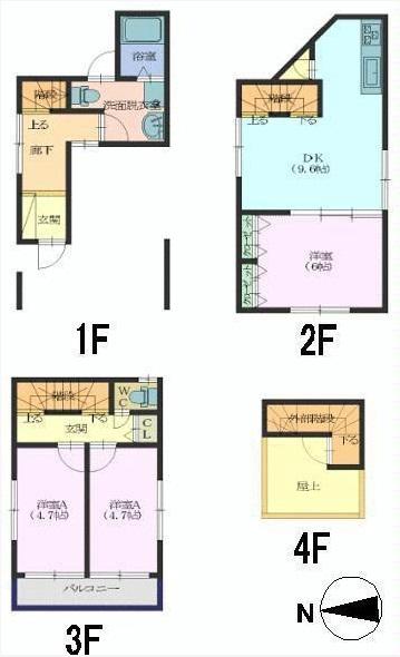 Floor plan. 29,800,000 yen, 3LDK, Land area 41.1 sq m , Building area 81.48 sq m