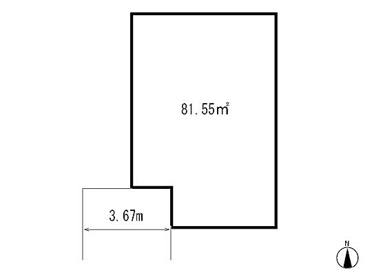 Compartment figure. Land price 22,190,000 yen, Land area 81.55 sq m