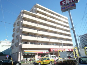 Building appearance. Seven-Eleven large apartment building 1F