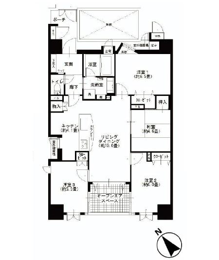 Floor plan. 4LDK, Price 31,900,000 yen, Occupied area 78.94 sq m , Balcony area 5.4 sq m