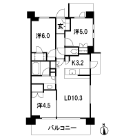 Floor: 3LD ・ K + WIC (walk-in closet), the occupied area: 64 sq m, Price: TBD