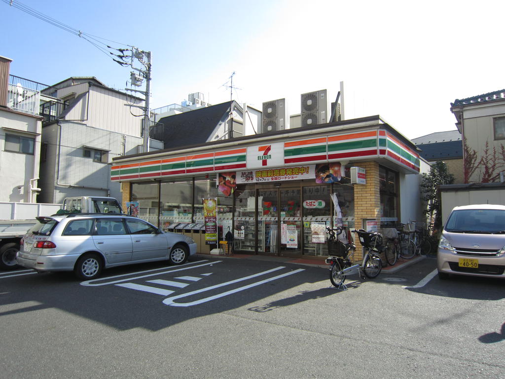 Convenience store. Seven-Eleven Katsushika Tateishi 4-chome up (convenience store) 478m