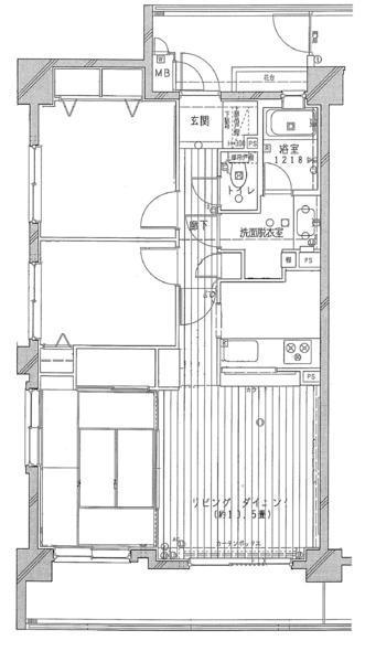 Floor plan. 3LDK, Price 14.9 million yen, Occupied area 67.11 sq m , Balcony area 12.17 sq m angle room 3LDK