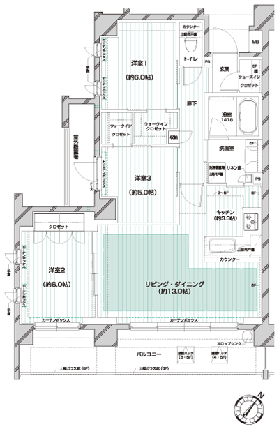 Floor: 3LDK, occupied area: 75.43 sq m, Price: TBD