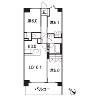Floor: 3LDK, occupied area: 65.15 sq m, Price: TBD