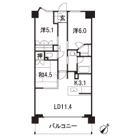 Floor: 3LDK, the area occupied: 66.5 sq m, Price: TBD