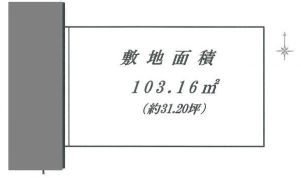 Compartment figure. Land price 29,900,000 yen, Land area 103.16 sq m