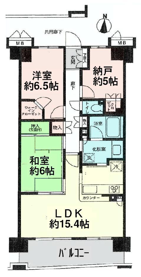 Floor plan. 2LDK + S (storeroom), Price 32,800,000 yen, Occupied area 75.39 sq m , Balcony area 11.31 sq m