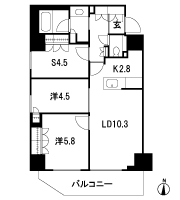 Floor: 2LDK + S (storeroom), the area occupied: 64.2 sq m, Price: 35,100,000 yen ・ 38,200,000 yen, now on sale